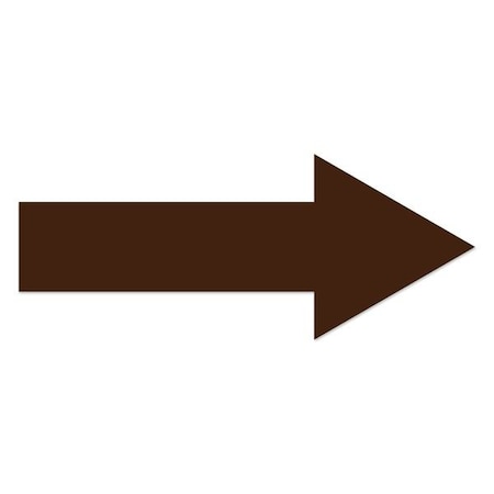 Ergomat 12inx4in Stem 2in DuraStripe Xtreme Arrows Brown, 30PK DSX-ARR-12-BR-KIT